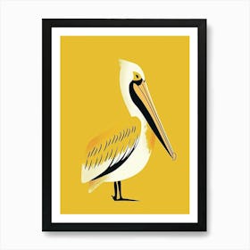 Yellow Pelican 1 Art Print