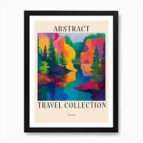 Abstract Travel Collection Poster Canada 2 Art Print