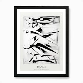 Dance Abstract Black And White 1 Poster Art Print