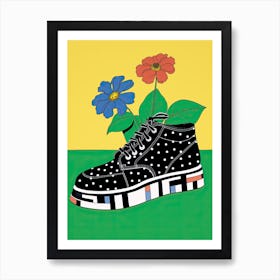 Step into Spring: Sneaker Blossoms Abound Art Print