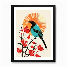 Bird On A Branch Art Print