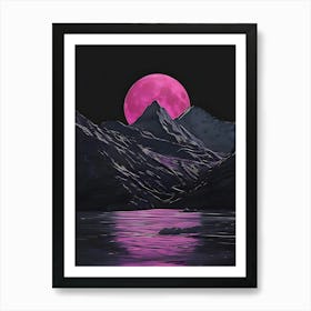 Pink Moon 1 Art Print