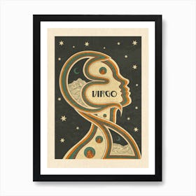 Virgo Zodiac Star Sign  Art Print