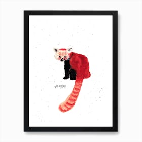 Mr Redpanda Art Print