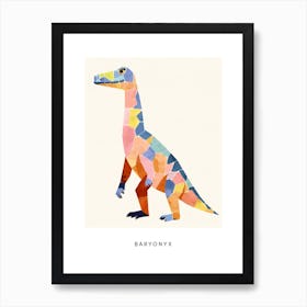Nursery Dinosaur Art Baryonyx 1 Poster Art Print