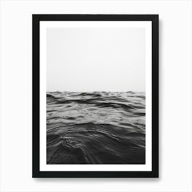 Black And White Ocean Art Print