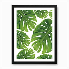 Monstera Leaves 6 Art Print