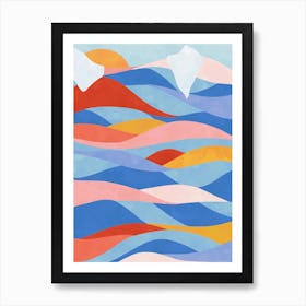 Color Waves Art Print