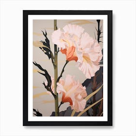 Flower Illustration Gladiolus 2 Art Print