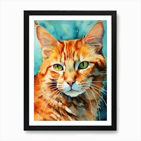 Orange Tabby Cat 6 Art Print