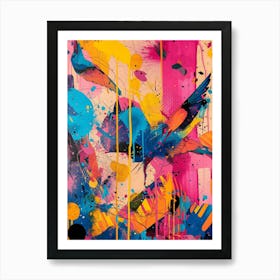 Colorful Birds  Art Print