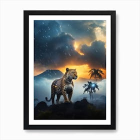 Leopard In The Jungle Art Print