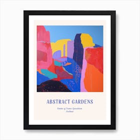 Colourful Gardens Garden Of Cosmic Speculation Scotland 2 Blue Poster Art Print