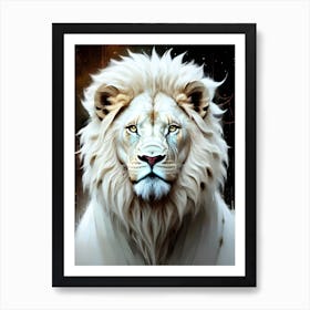 Lion art 41 Art Print