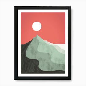 Lime Dune Peak Art Print