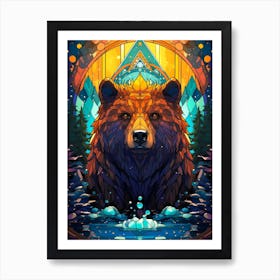 Bear In The Forest 2 Art Print