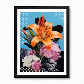 Surreal Florals Lily 5 Flower Painting Art Print