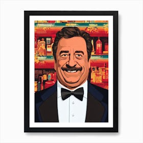 John Goodman Illustration Movies Art Print