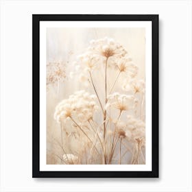 Boho Dried Flowers Queen Annes Lace 7 Art Print