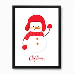 Christmas gifts, Christmas paintings, Christmas hand-painted gifts, Christmas artwork, Christmas wall paintings.19 Art Print