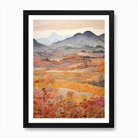 Autumn National Park Painting Fuji Hakone Izu National Park Japan 1 Art Print