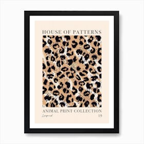 House Of Patterns Leopard Animal Print Pattern 4 Art Print