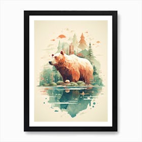 Bear In The Forest 1 Art Print