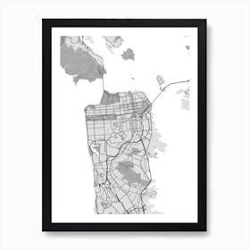 San Francisco City Map Art Print