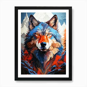 Wolf Painting 1 animal Art Print
