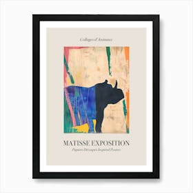 Hippopotamus 4 Matisse Inspired Exposition Animals Poster Art Print