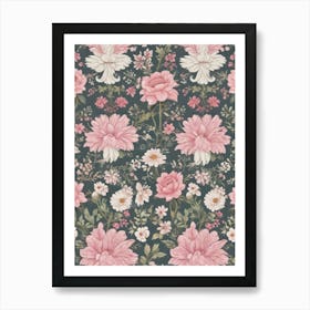 Floral Wallpaper 9 Art Print