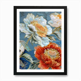 Chinese Flower Painting 6 Art Print