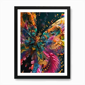 colorful Butterfly Art Print