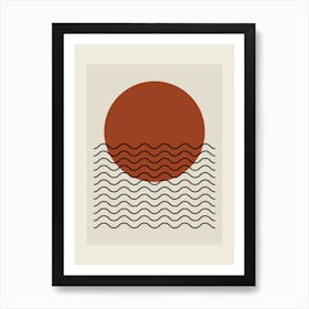 Sunrise Over The Ocean 1 Art Print