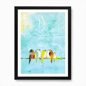 Birds On A Wire Art Print