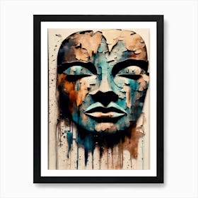 Face Abstract Painting 2 Art Print