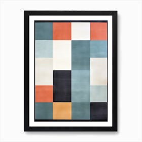 Geometric Elegance; Mid Century Modernist Shapes Art Print