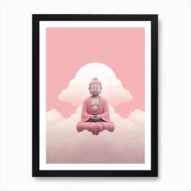 Buddha In The Clouds Art Print