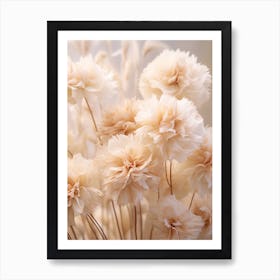 Boho Dried Flowers Carnation 6 Art Print