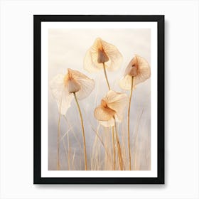 Boho Dried Flowers Flamingo Flower 1 Art Print