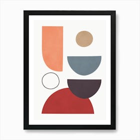 Geometry of circles and semicircles 2 Art Print