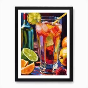 Tequila Cocktail 1 Art Print