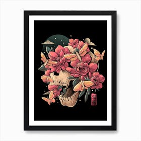 Blossom In Grave Art Print