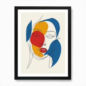 Face Of A Woman 36 Art Print