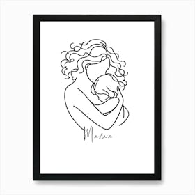 Mother And Child, Mother's Day, Mama Love, Mother's Love Art Print