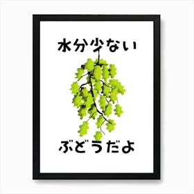 Dry Grapes Art Print