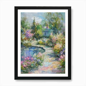  Floral Garden Enchanted Pond 2 Art Print