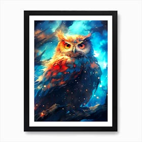 Owl In The Sky Art Print