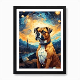 Boxer Dog Art Art Print