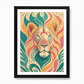 Lion, Animal Wildlife; The Beauty Of The Wild Animals 1 Art Print